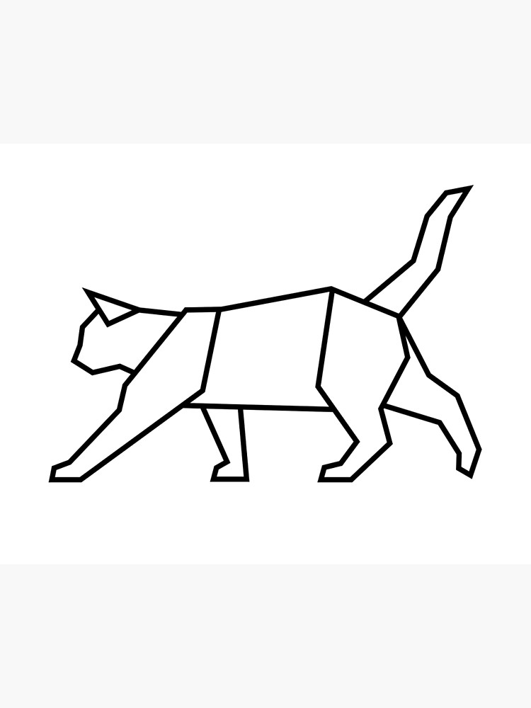 750x1000 Geometric Cat Photographic Print