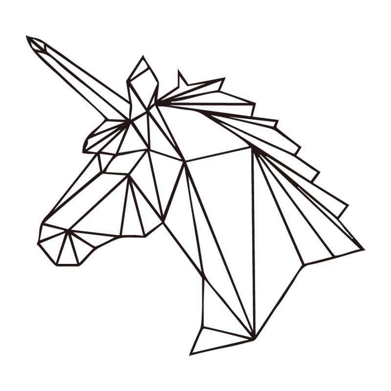 800x800 Geometric Unicorn Horse Wall Sticker I Love Cat Socks