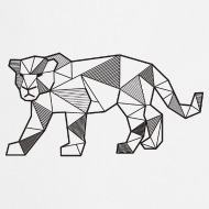 190x190 Panther Geometric Cat Wild Gift Cat Apron Spreadshirt