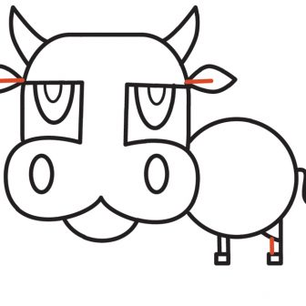 336x336 Bull Drawing Geometric A Bulldog Cretan Head Cow Images Carmi