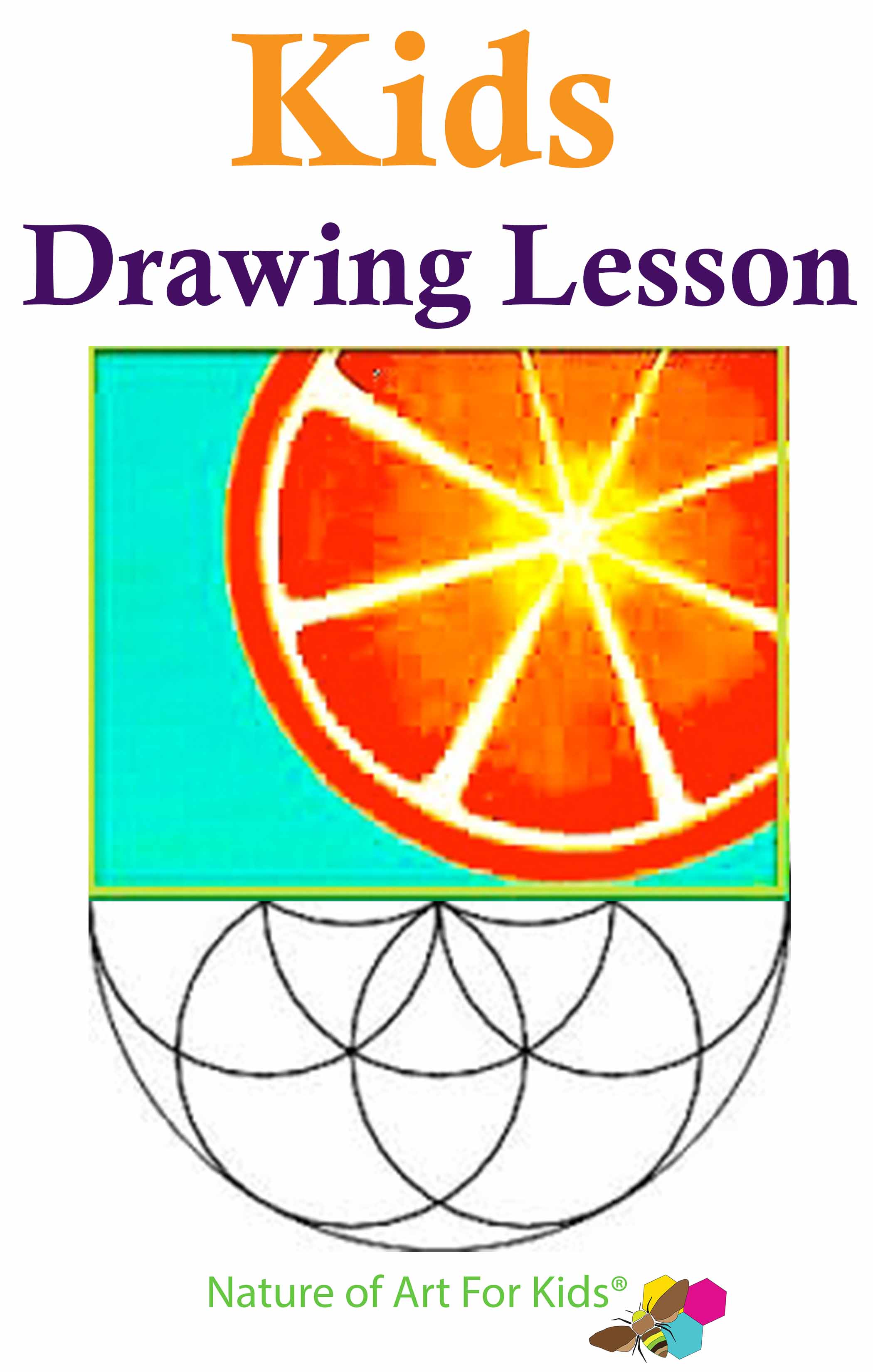 2100x3300 Kids Geometric Symmetry Fruit Drawing Lesson
