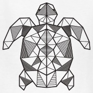 190x190 Turtle Geometric Polygon Gift Idea Triangle Animal Kids' T Shirt