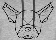 190x137 Geometric French Bulldog Face