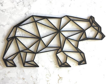 340x270 Geometric Bear Etsy