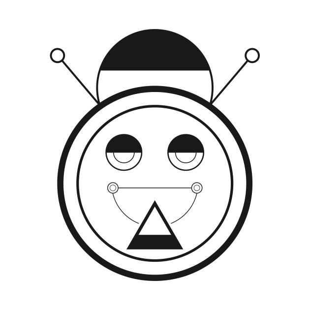 630x630 Dog And Cat Geometric Art Black