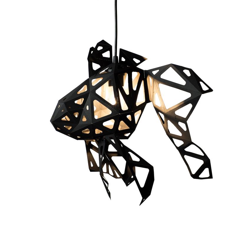 794x794 Fish Geometric Lamp Shade Origami Lamp Diy Paper Sculpture Etsy