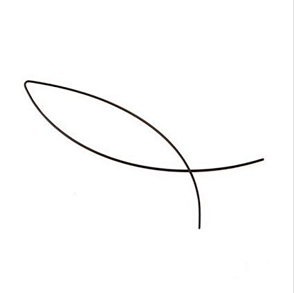 425x424 Hosaire Threader Wire Earrings Fish Curved Line