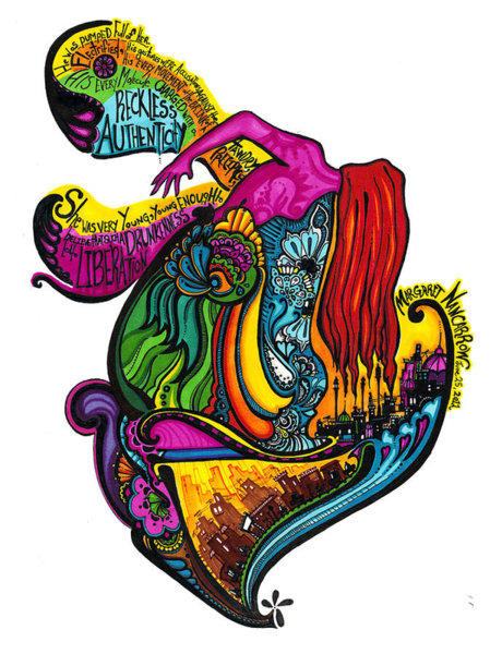 449x600 Geometric Flower Drawings