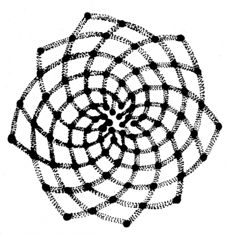 460x471 Designs In Geometric Flower, Flowers, Design