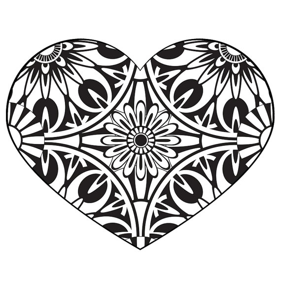 570x570 Coloring Pages Geometric Flower Coloring Pages Coloring Panda