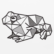 190x190 Frog Geometric Polygon Gift Idea Triangle Animal Mouse Pad