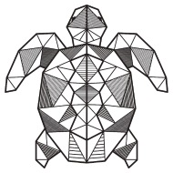 190x190 Turtle Geometric Polygon Gift Idea Triangle Animal Iphone