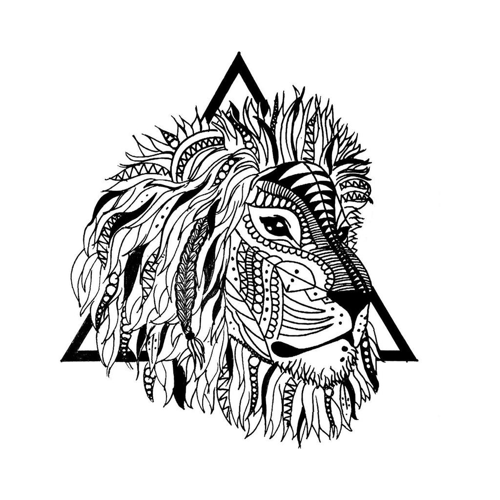 1024x1024 Geometric Lion