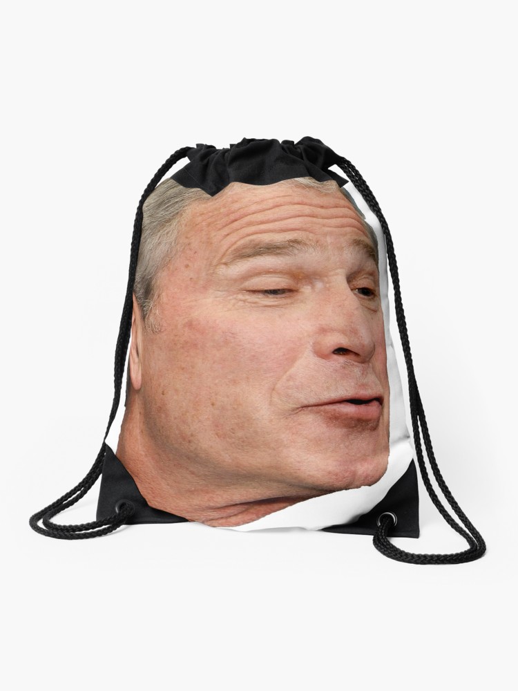 750x1000 George W Bush Face Drawstring Bag