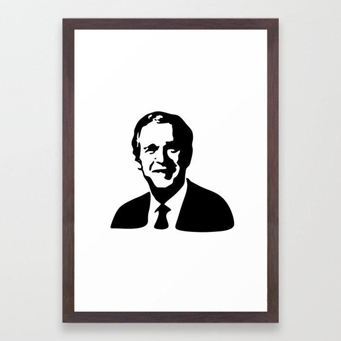 700x700 George Bush Framed Art Print