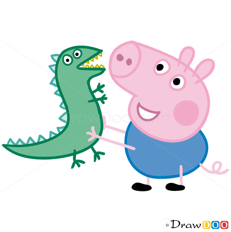 799x800 How To Draw George Peppa Pig