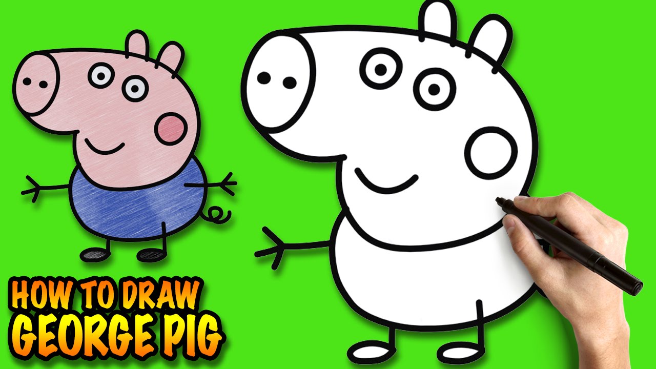 1280x720 How To Draw George Pig
