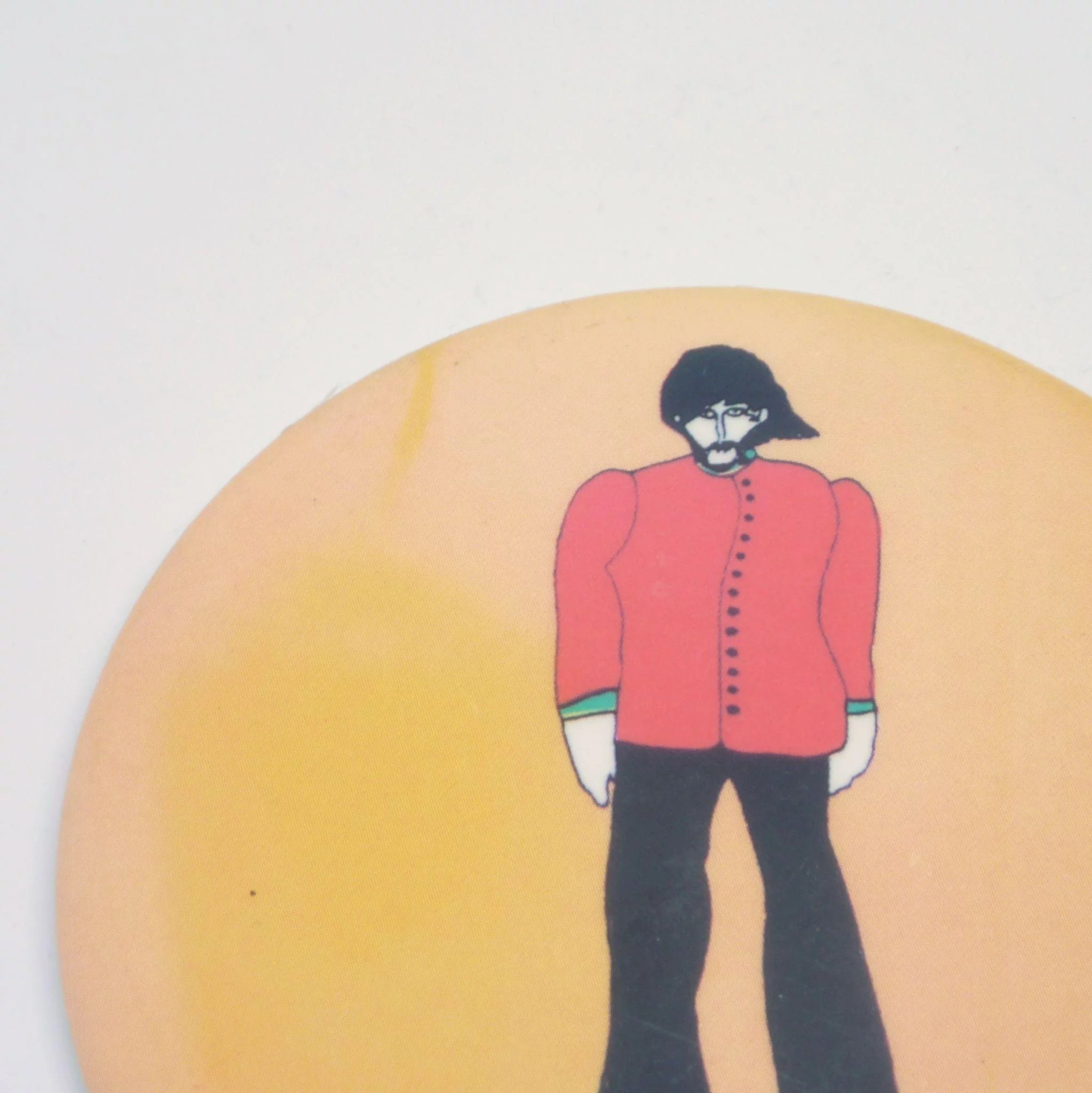 2046x2048 george harrison beatles primrose confection pinback button rare