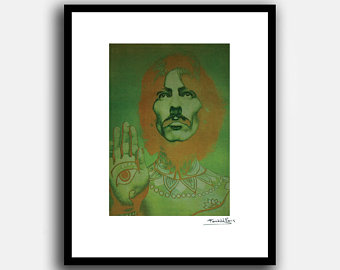 340x270 George Harrison Poster Etsy