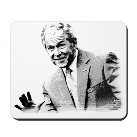 460x460 president george w bush sketch mousepad
