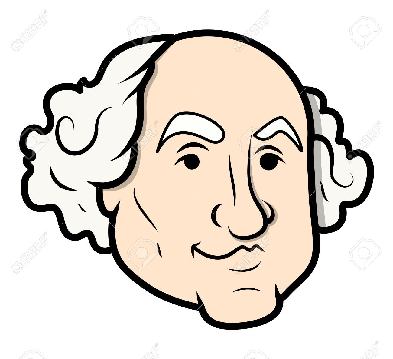 1300x1185 George Washington Cartoon Drawing