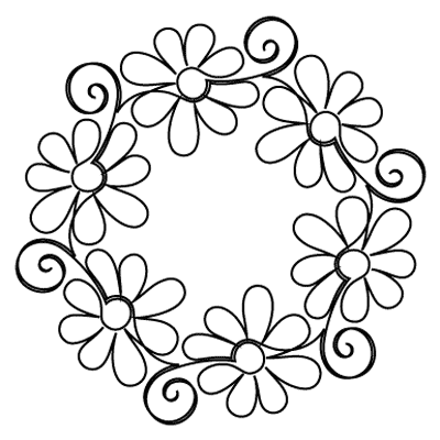 400x400 Gerber Daisy Block