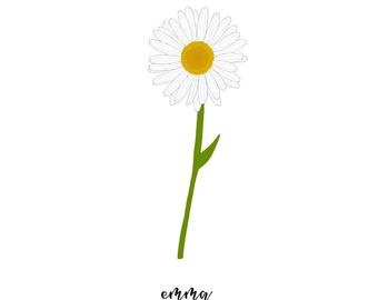 340x270 Daisy Drawing Etsy