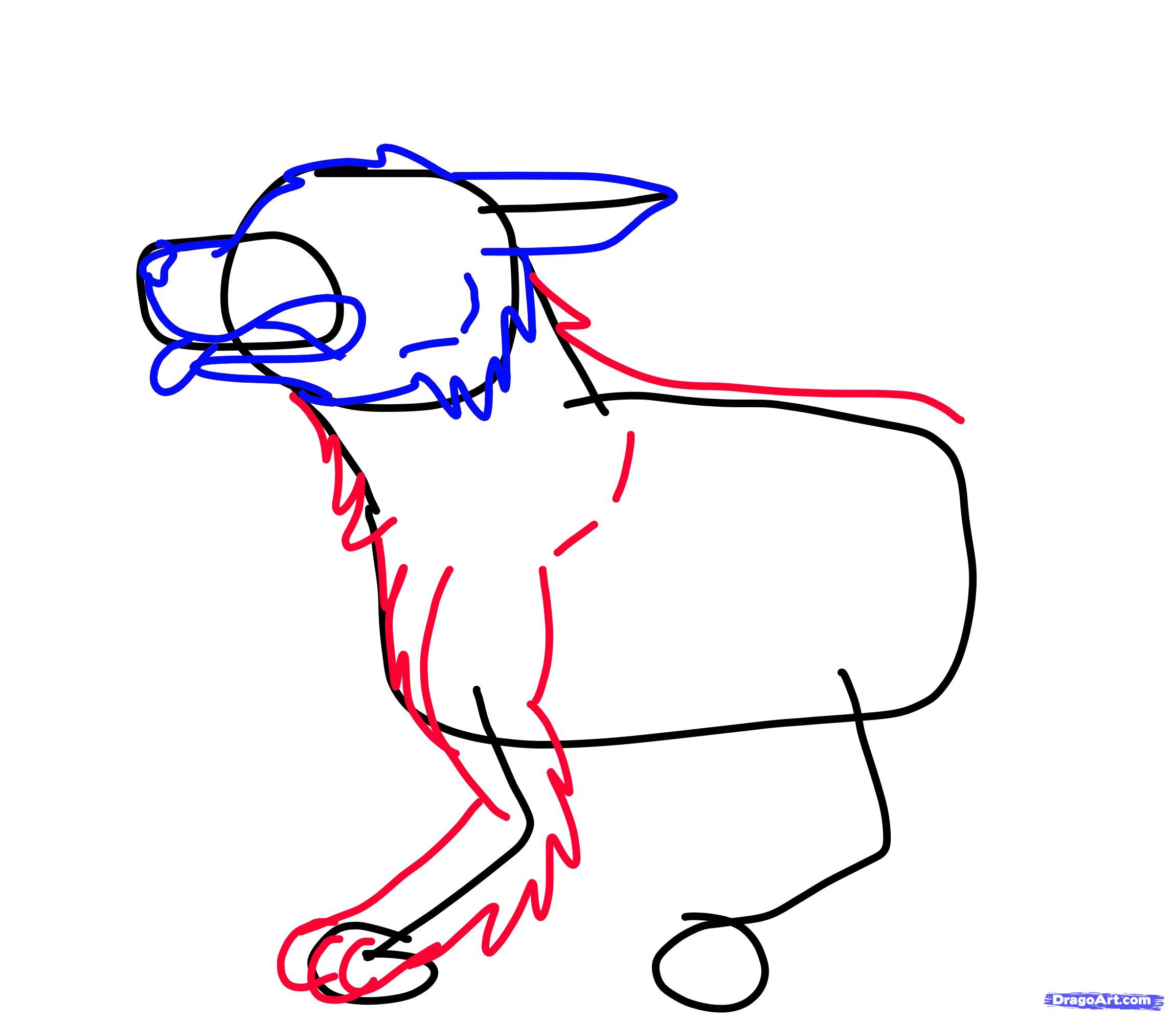 2300x2000 Step How To Draw A Cartoon German Shepherd Easy