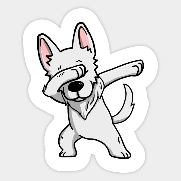 630x630 White German Shepherd Dabbing