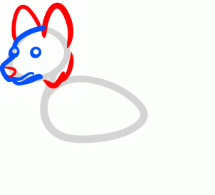 302x274 How To Draw How To Draw A German Shepherd For Kids