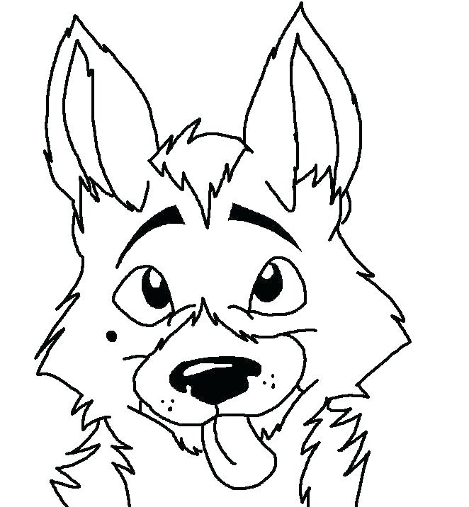 662x716 German Shepherd Puppy Coloring Pages