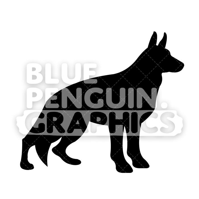 700x700 Huge Collection Of 'german Shepherd Silhouette Vector' Download