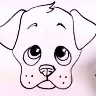 336x336 German Shepherd Puppy Drawing Easy Dog Golden Retriever Step