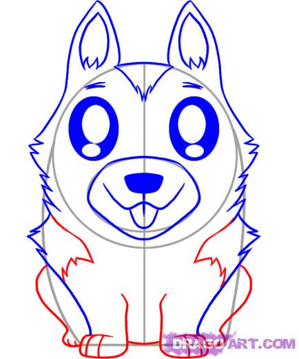 434x520 Step How To Draw A German Shepherd Puppy