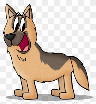 320x346 German Shepherd Clipart Realistic Cartoon
