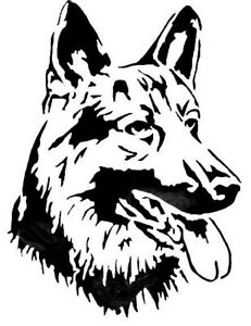 231x300 Stencils Crafts Templates Scrapbooking German Shepherd Head