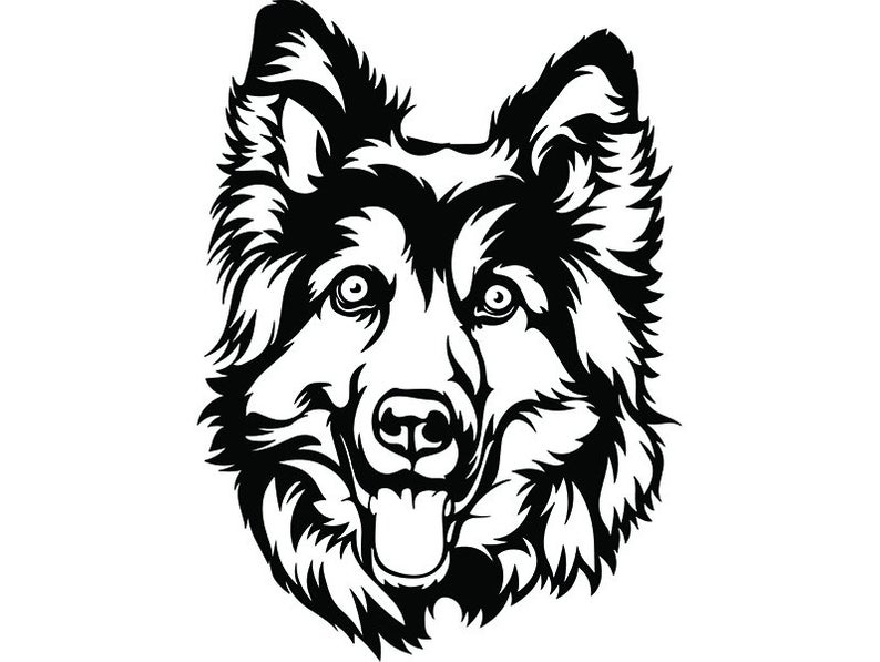 794x597 German Shepherd Smiling Dog Breed K Pet Police Cop Law Etsy