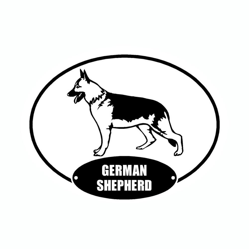 1000x1000 German Shepherd Euro Vinyl Dog Car Sticker Doggy Style Gifts