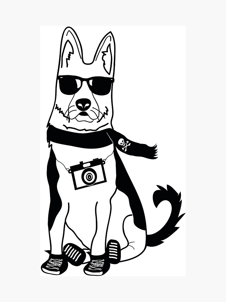 750x1000 Hipster German Shepherd Alsatian