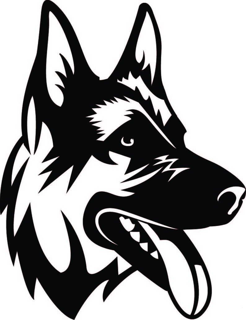 794x1034 The Loyal German Shepherd Decaldog Decal Etsy