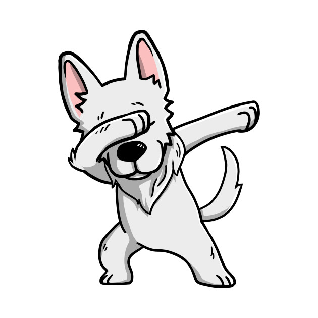 630x630 White German Shepherd Dabbing