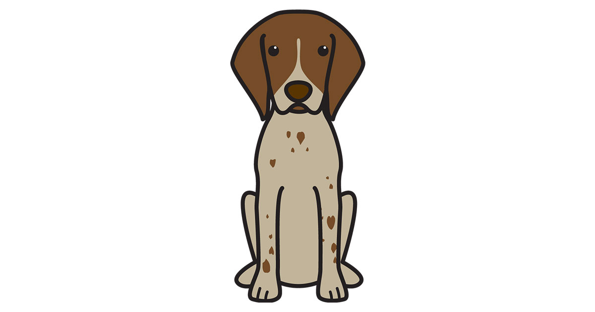 1200x630 German Shorthaired Pointer Special Edition Dog Breed Cartoon
