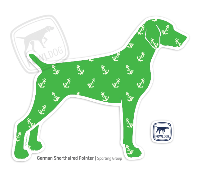 648x576 German Shorthaired Pointer Decal Standing Fowl Dog