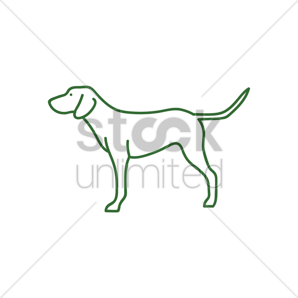 600x600 Dog Vector Image