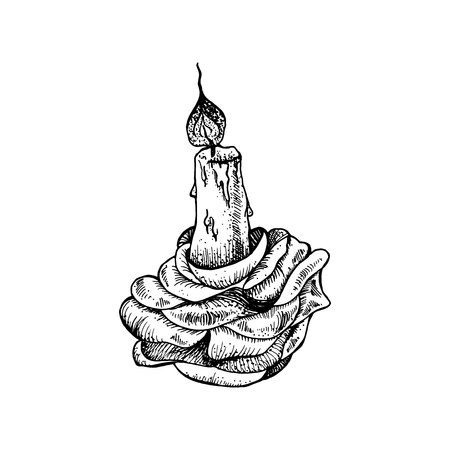 450x450 Drawn Candle Flower Drawing