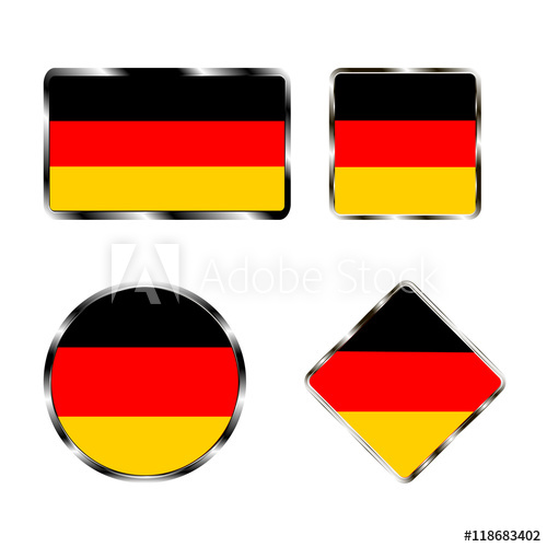 500x500 Vector Illustration Of Logo For The Country Of Germany Isolated