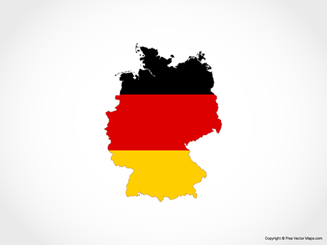 460x345 vector maps of germany free vector maps