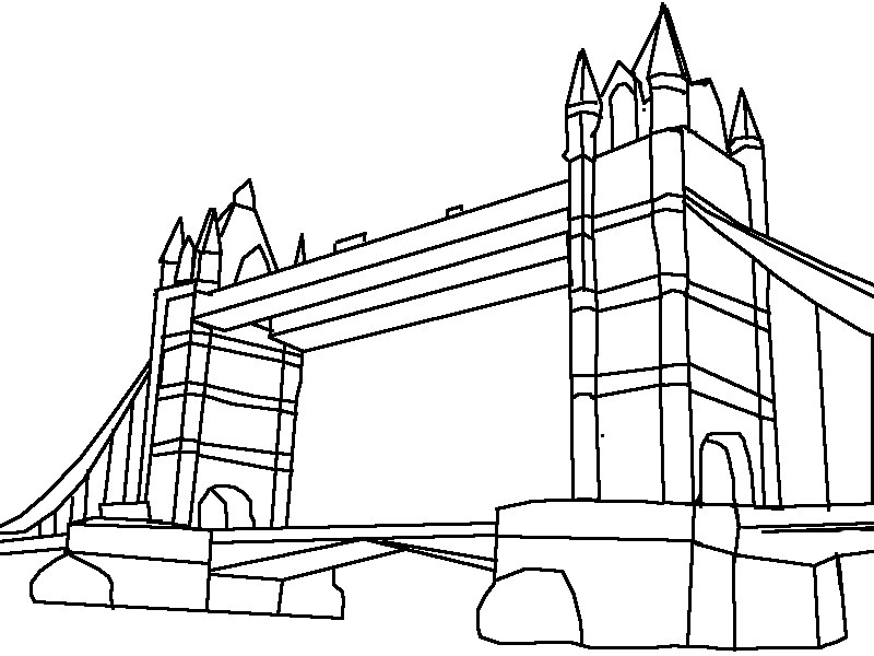 800x600 London Drawing Free Download