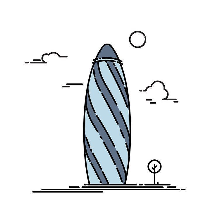 735x735 The Gherkin London Motion Design Project Part Work