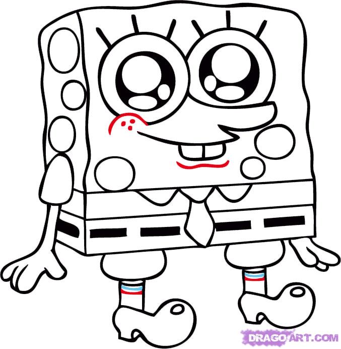 677x692 Kartun Ilustrasi Karakter Spongebob